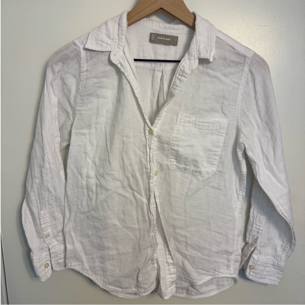 Everlane White Button Down Shirt
